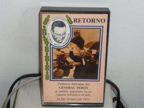 Juan D Peron 1eros Mensajes Junio 1973 Cassette Arge Jcd055