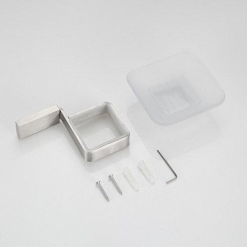 Saboneteira De Parede Aço Inox Escovado