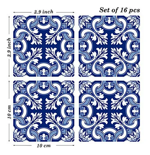 Azulejos Autoadhesivos Estilo Español Portugués - 16 Piezas