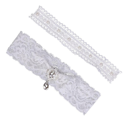 Liga De Pierna De Encaje Pierna Elástica Elegante Conjunto