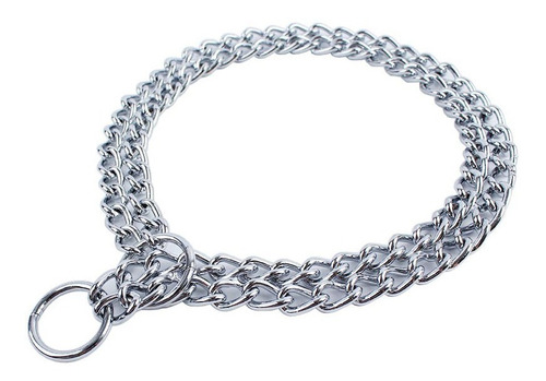 Collar De Ahogo Doble Para Perros De 3 Mm X 70 Cms
