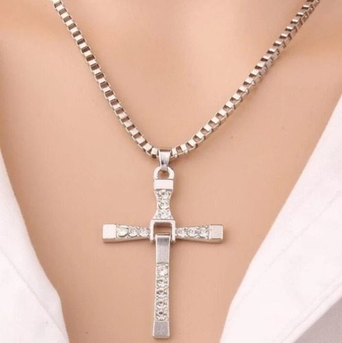 Colgante Collar Cruz Jesucristo Para Hombre Mujer  