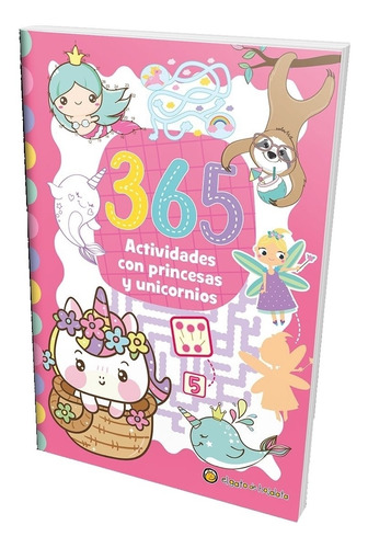 365 Actividades Con Princesas Y Unicornios, de No Aplica., vol. 1. Editorial Gato De Hojalata, tapa blanda, edición 1 en español, 2022