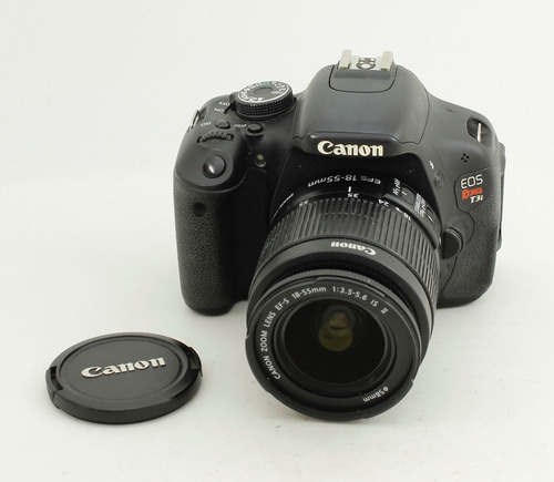 Camara Canon Eos Rebel T3i Con Lente 18-55 Is Negro (Usado)