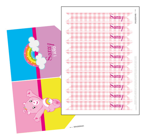 Kit Imprimible Ositos Cariñositos Invitación Candy Bolsitas