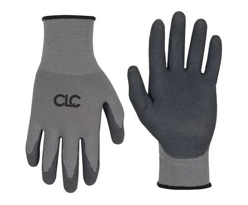 Guantes De Neopreno Talla Mediana Gris Con Negro 