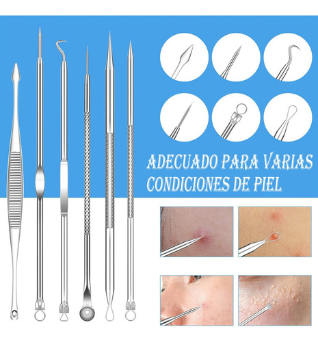 Kit Cuidado 15 Pz Acné Elimina Punto Negros Espinillas
