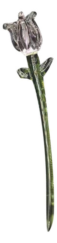 De Flor De Glass Figura Central Centro De Mesa 75x12cm Rosa