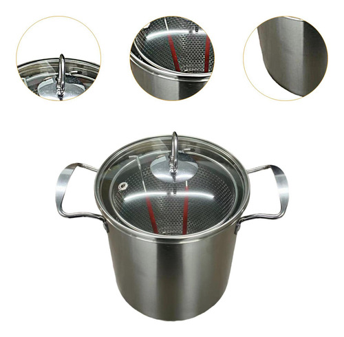 Olla Freidora De Acero Inoxidable, Herramientas De Cocina