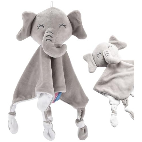 Childlike Behavior Grey Elephant Lovey For Babies - Mantas D