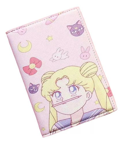 Billetera Sailor Moon Gato Luna Cuero-pu Anime
