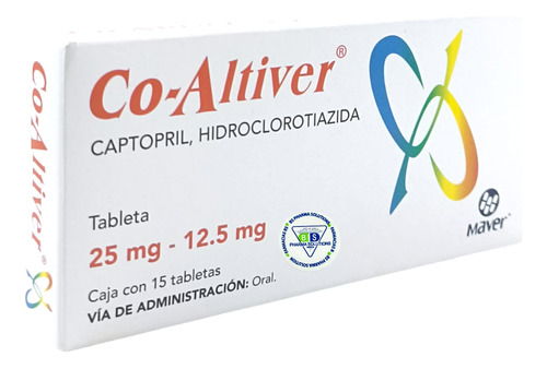Co - Altiver Captopril, Hidriclorotiazida C/15 Tabs Maver