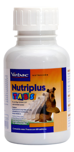 Nutriplus Tabs 60 Tabletas Vitaminas Y Minerales Para Perros