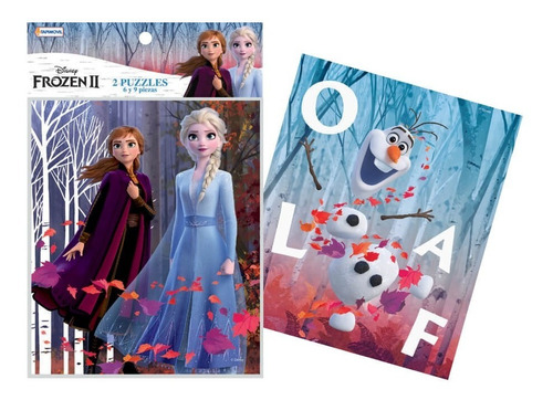 Rompecabezas Frozen 2 Pack X2 6 Y 9 Piezas Disney Puzzle