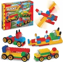 Comprar Blocky Vehiculos -  140 Piezas Bloques Para Armar Original
