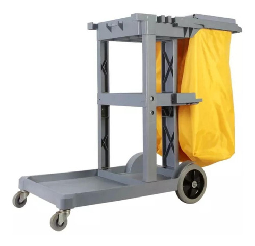 Imagen 2 de 5 de Carro De Aseo Porta Útiles Con Tapa Y Bolsa /big Solucion I.
