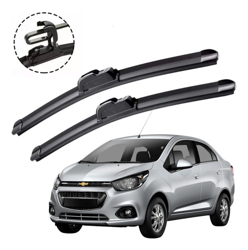 2 Plumas Limpiaparabrisas Reluvsa Chevrolet Beat 2017