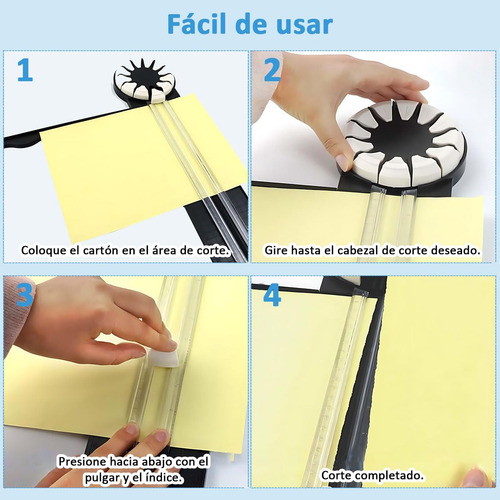 Cortador De Papel 12 En 1, Cortadora De Guillotina Con