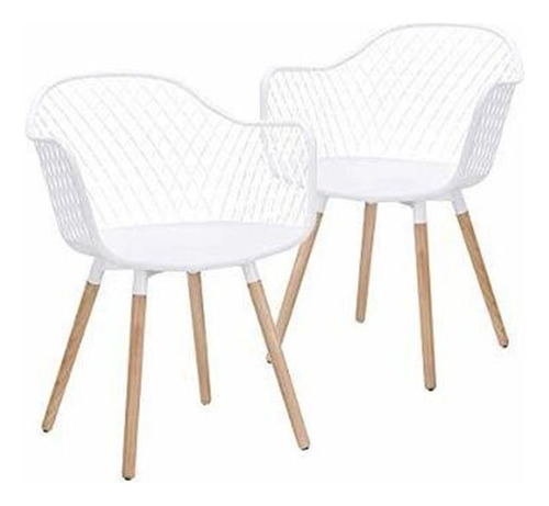 Canglong - Silla Moderna Con Patas De Madera Natural Que Se 