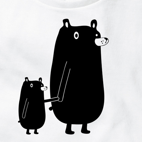 Remera De Mujer Ositos 100% Algodón Pima Peruano