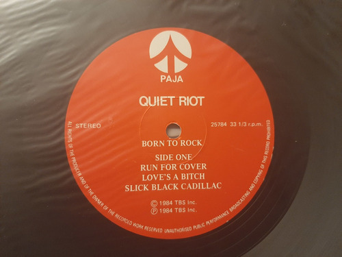 Imagem 6 de 7 de Lp Quiet Riot - Born To Rock - Live Usa ´84