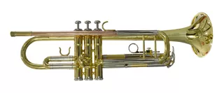Trompeta California Original Tipo Bach Doble Puente Tricolor