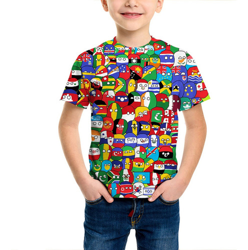 Countryball Funny Kids Camisetas Impresas En 3d