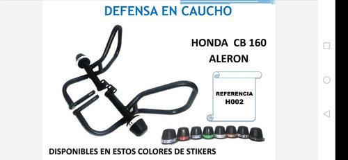 Defensa Para Moto Honda Cb. 160