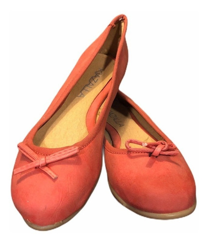 Chatitas Zapatos Bajos De Eco Cuero Talle 35