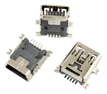 Comprar Conector Ficha Usb Mini Hembra Tipo B 5 Pines Smd Pack X10 Unidades