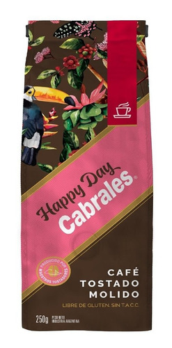 Cafe Molido Cabrales Happy Day 250g Sin Tacc Sin Azucar