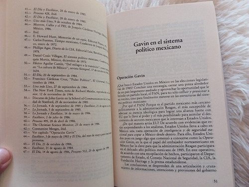 Operación Gavin, Diplomacia Reagan- Carlos Ramírez 1987 (Usado)