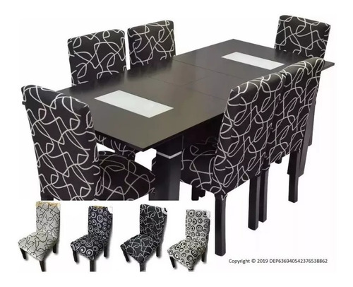 Imagen 2 de 10 de Mesa De 1,60 Extensible A 2.00 Con 6 Sillas En Chenillle !!