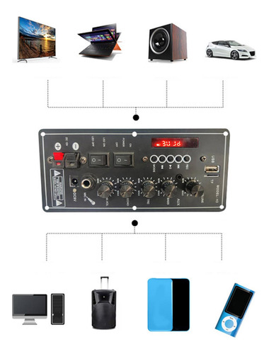 Placa Amplificadora De Audio, Micrófono, Amplificador