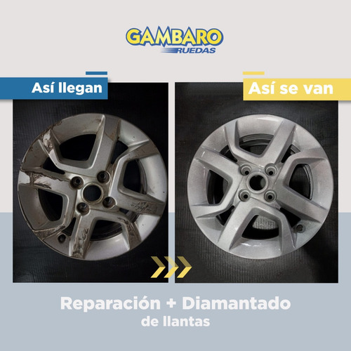 Imagen 2 de 4 de Reparación, Diamantado, Pintura Y Pulido De Llantas