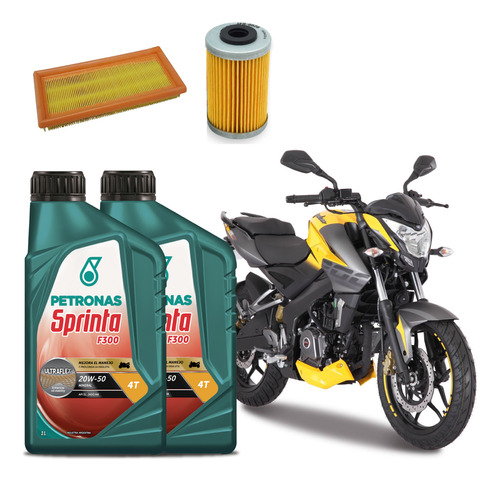 Kit Service Completo 20w50 + Aceite Bajaj Rouser Rs Ns 200