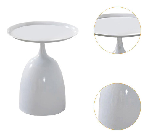 Mesa Auxiliar De Noche, Elegante Decoración, Altura 43cm
