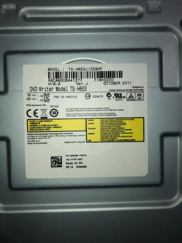 Unidad Dvd Write Model Ts-h653j/debhf