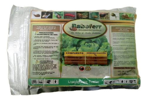 Fertilizante Baboferr Molusquicida Organico