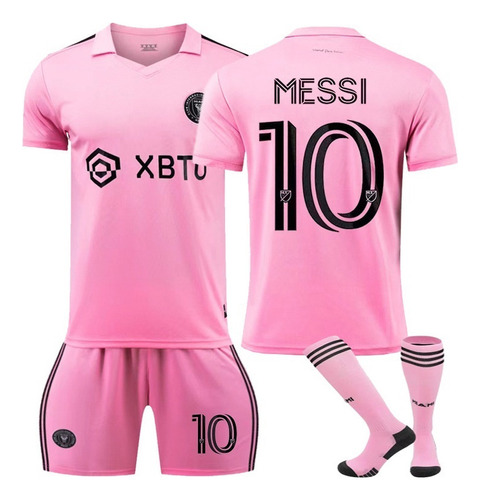 Uniformes De Fútbol Rosas Número 10 De Miami Para Adultos Y