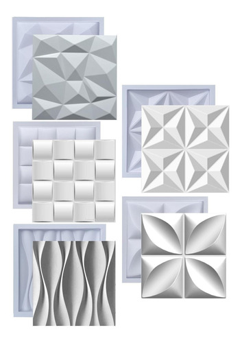 Formas De Gesso 3d Cimento Abs Plástico Molde Placa Esquadro