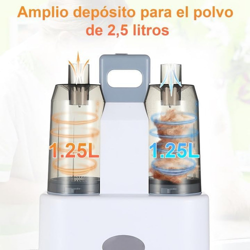 Aspiradora Multiusos Para Pelo De Mascotas Perro Gato Gris