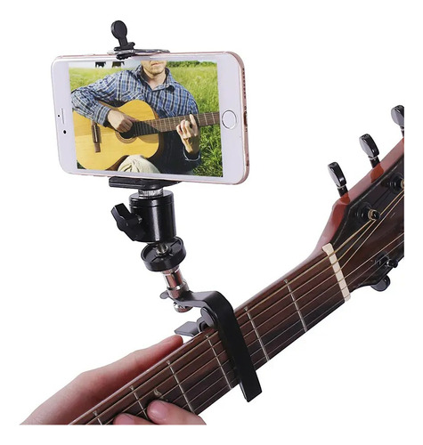 Capo  Capodastro / Soporte De Celular Para Guitarra / Bajo 