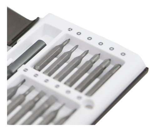 Kit Desarmadores 24 En 1 Caja Aluminio Imantados Bk 3338