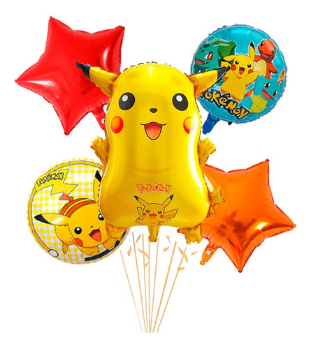 Globos De Pikachu Set Completo 