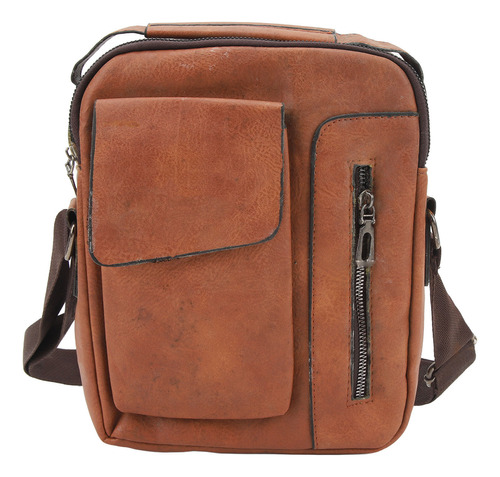 Bolso De Hombro Para Hombre De Piel Sintética Ligero Sobre L