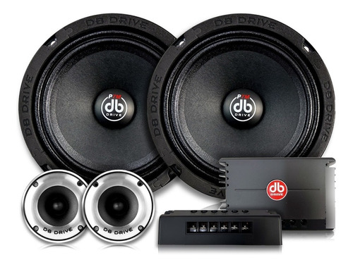 Set D Medios Rangos 6.5 PLG Db Drive P7 6k 500w Open Show Color Negro