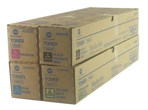 Kit Konica Minolta Tn321 Toner Para Bizhub C224 C284