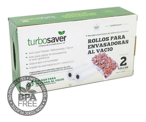 Rollos X2 Br2805 Bolsas Gofradas Envasadora Al Vacío 28cmx5m