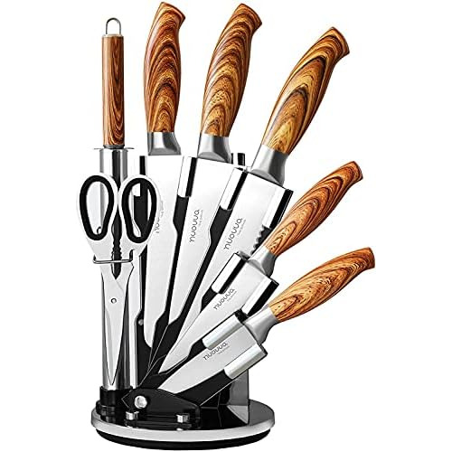 Sharp Kitchen Knife Set  Rotating 7 Pcs Stainless St...